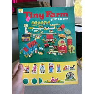 Vintage Whitman Tiny Farm Press-Out Papercraft Book - NEW COMPLETE